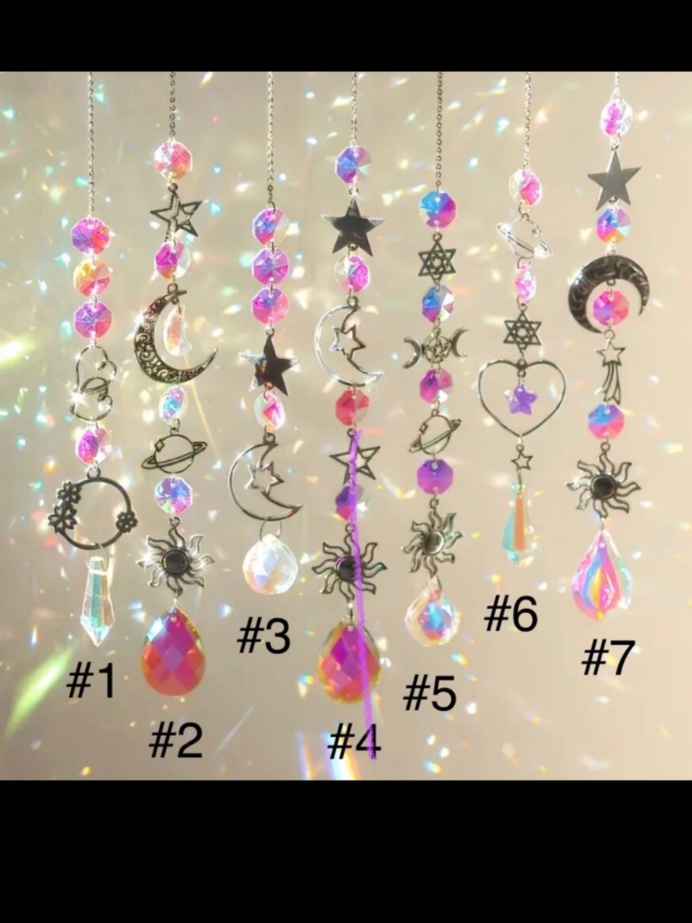 ✨BUY NOW Crystal Sun Catchers Wind Chimes✨ Pick One✨ - Picture 2 of 4